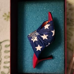Star Spangled miniature high heel slipper